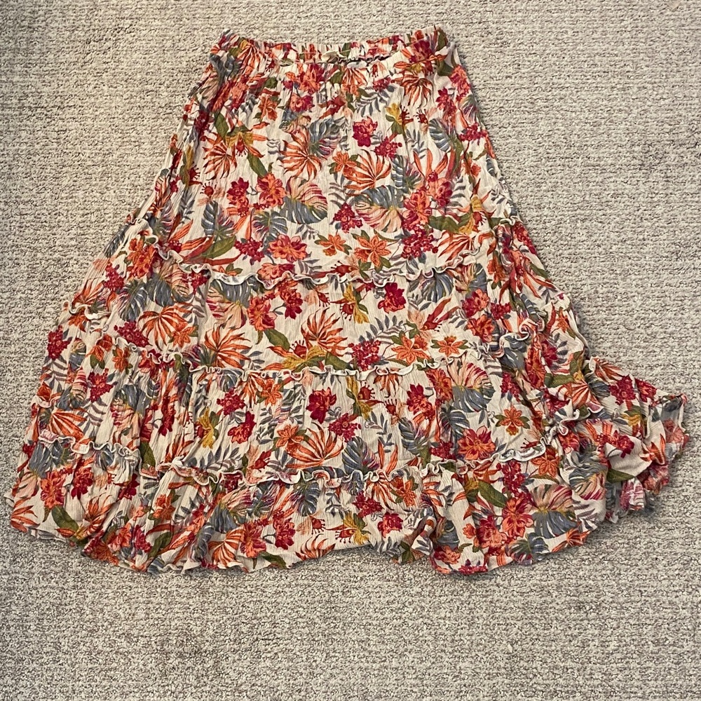 Easel Los Angeles Floral Print Women's Skirt